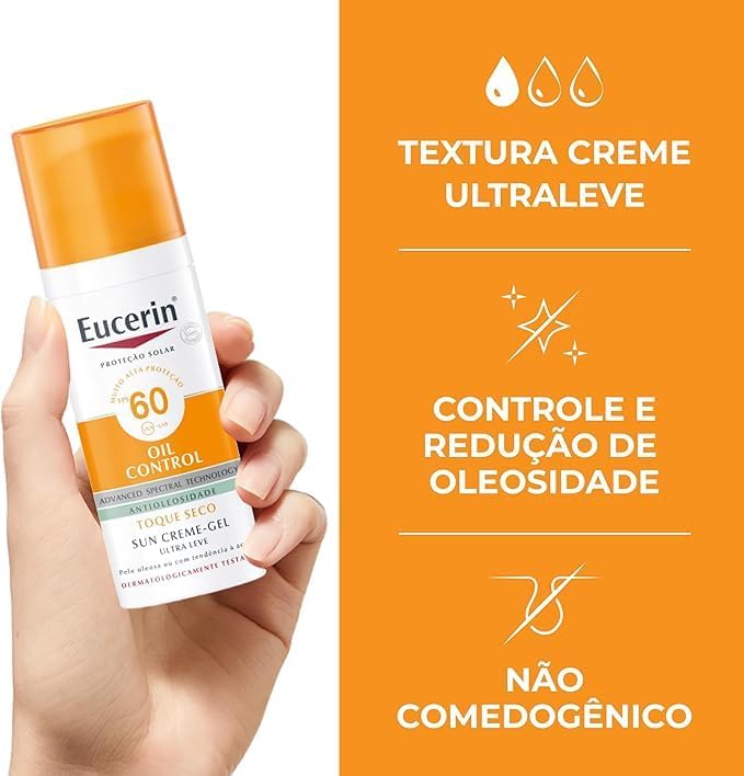 Kit Eucerin Protetor Solar Facial Oil Control FPS 60 50g + Gel de Limpeza Facial Concentrado Dermopure Oil Kit Eucerin Protetor Solar Facial Oil Control FPS 60 50g + Gel de Limpeza Facial Concentrado Dermopure Oil