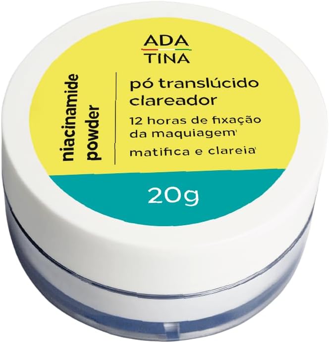 Ada Tina Pó Solto Translúcido Clareador Efeito Mat...