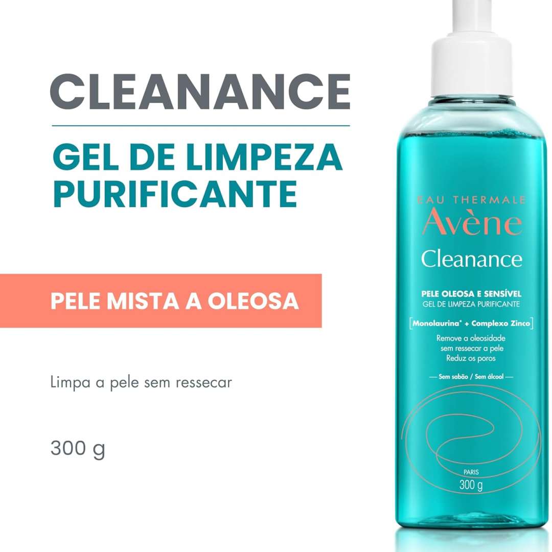 Avène Cleanance Gel de Limpeza Facial 300g