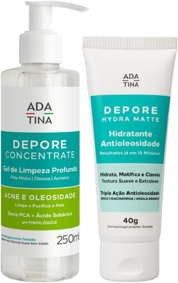 Kit Antioleosidade Ada Tina Depore Gel de Limpeza ...