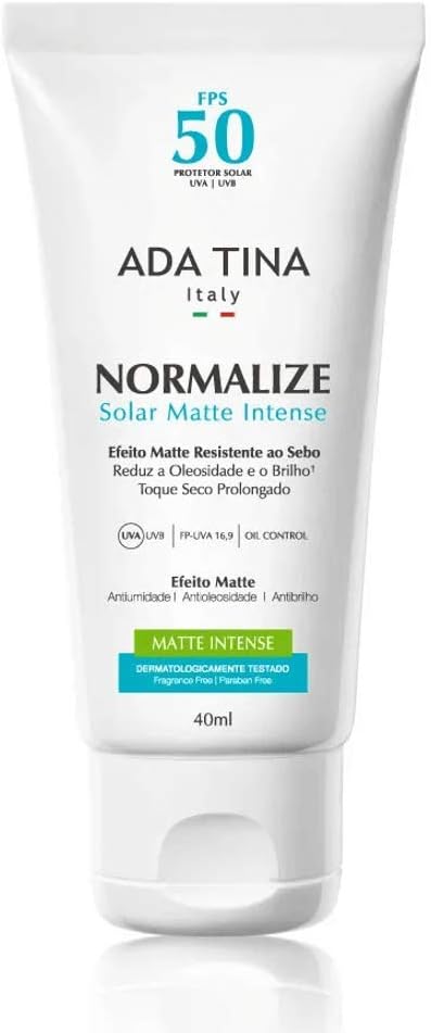 Protetor Solar Ada Tina Normalize Matte FPS 50 UVA...